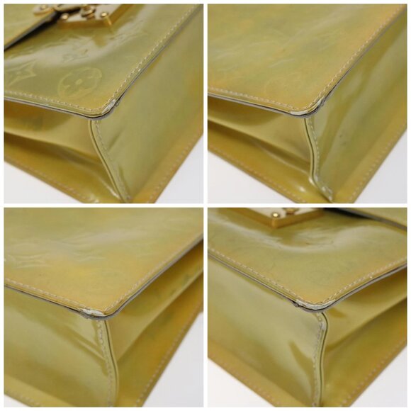 LOUIS VUITTON Monogram Vernis Spring Street Hand Bag Gris M91029 LV Auth - Picture 16 of 16